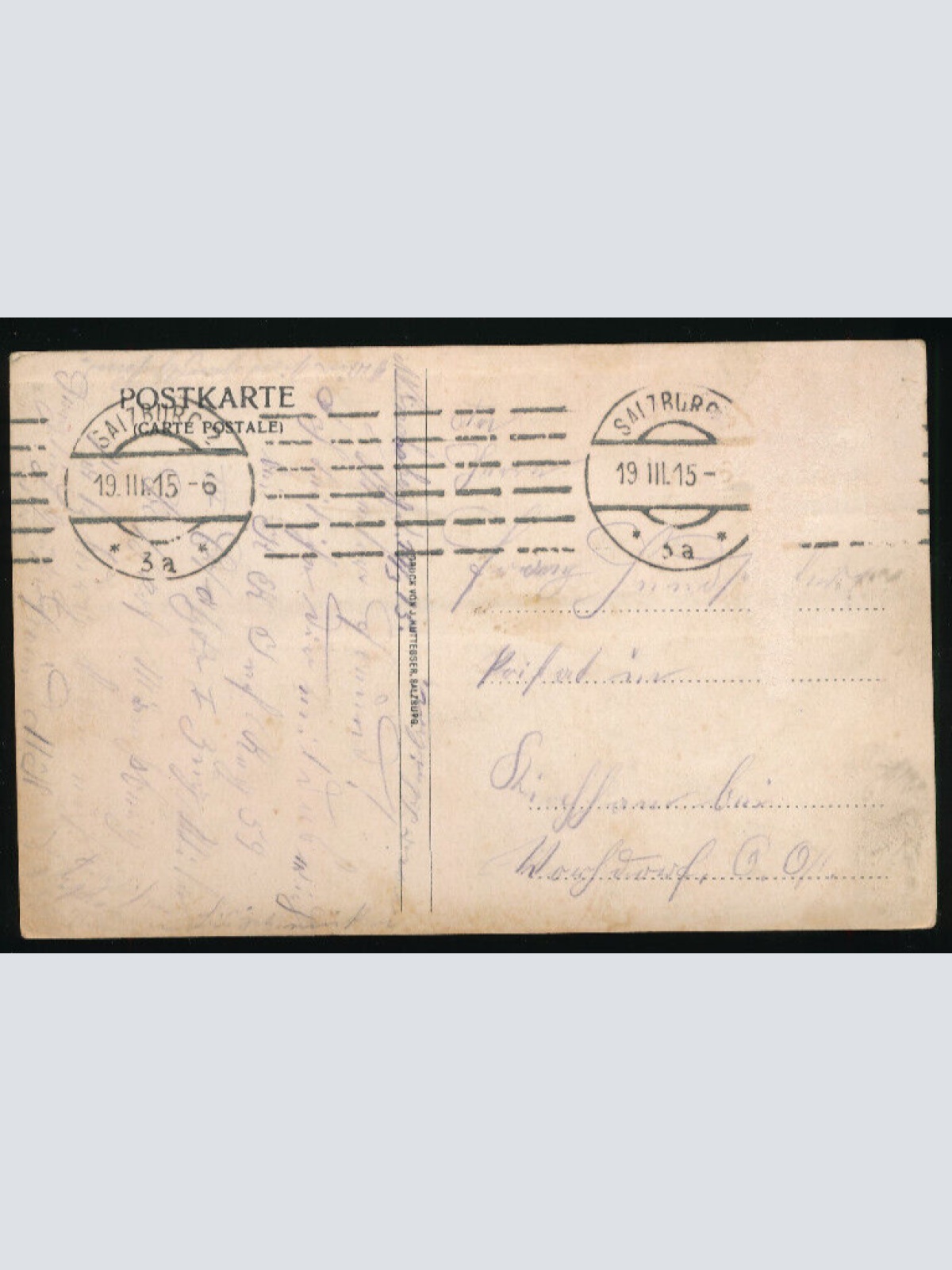 AK aus Mönchsberg Restauration St.Hubertus Salzburg (2290)