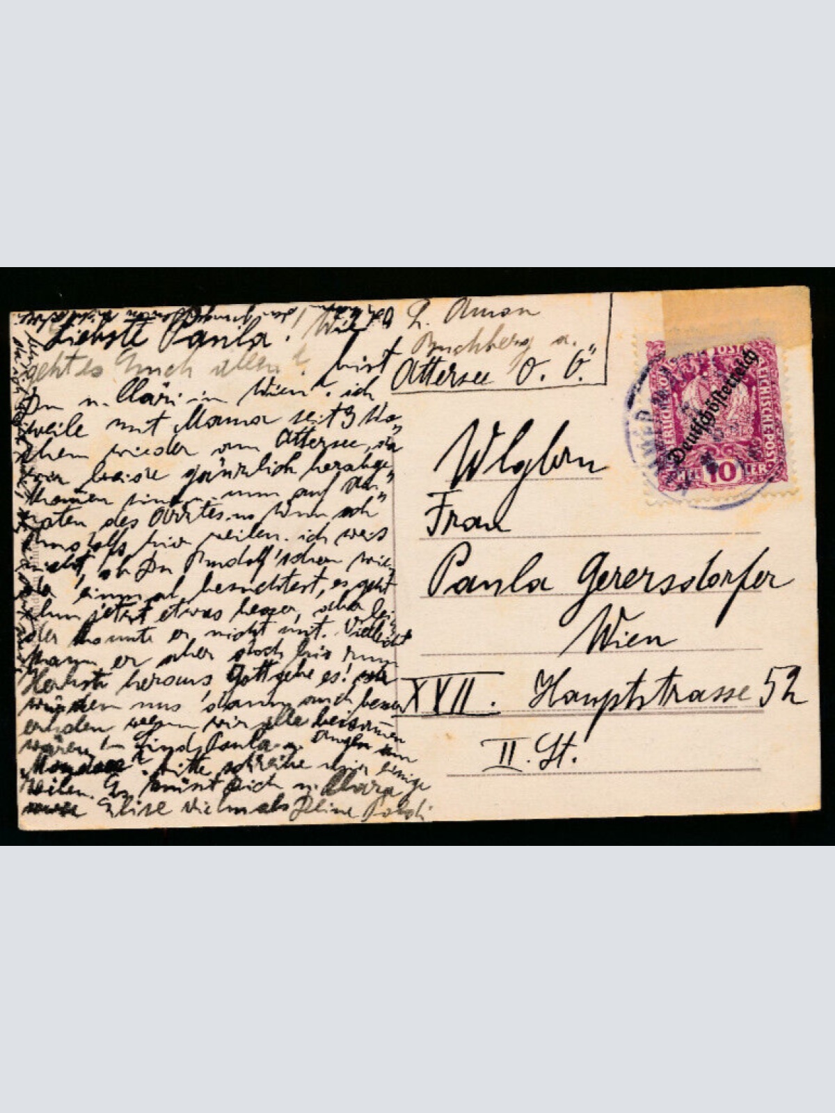 AK aus Attersee Oberösterreich (1653)