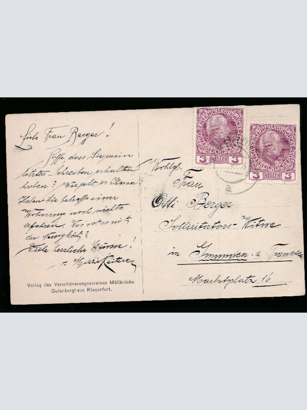 AK aus Möllbrücke Kärnten (1679)