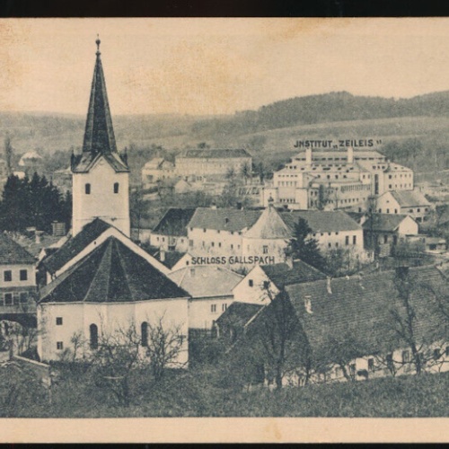 AK aus Gallspach mit Schloss Oberösterreich (1656)