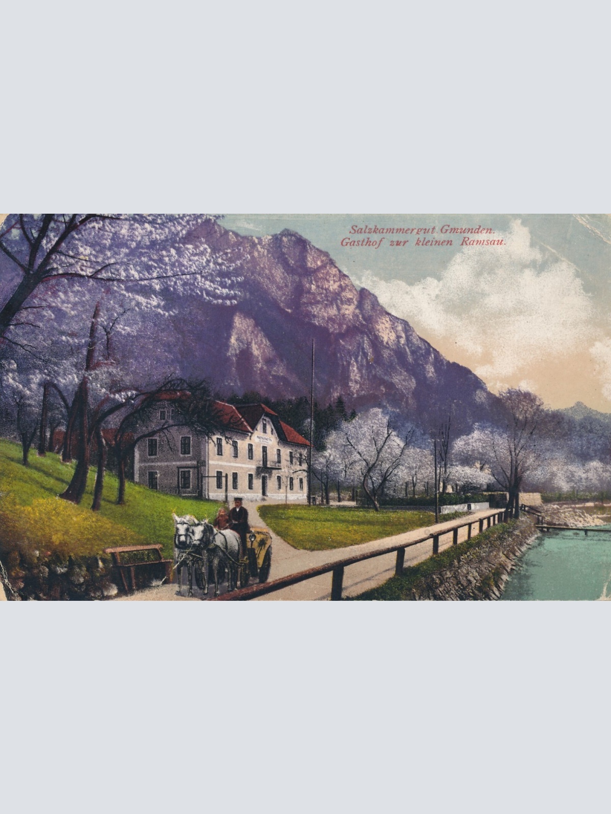 AK, Salzkammergut, Gmunden, Gasthof zur kleinen Ramsau, Oberösterreich (S26)