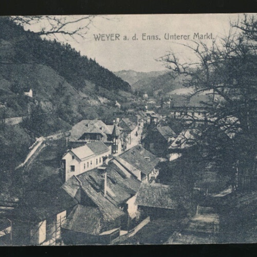 AK aus Weyer an der Enns Unterer Markt Oberösterreich (1664)