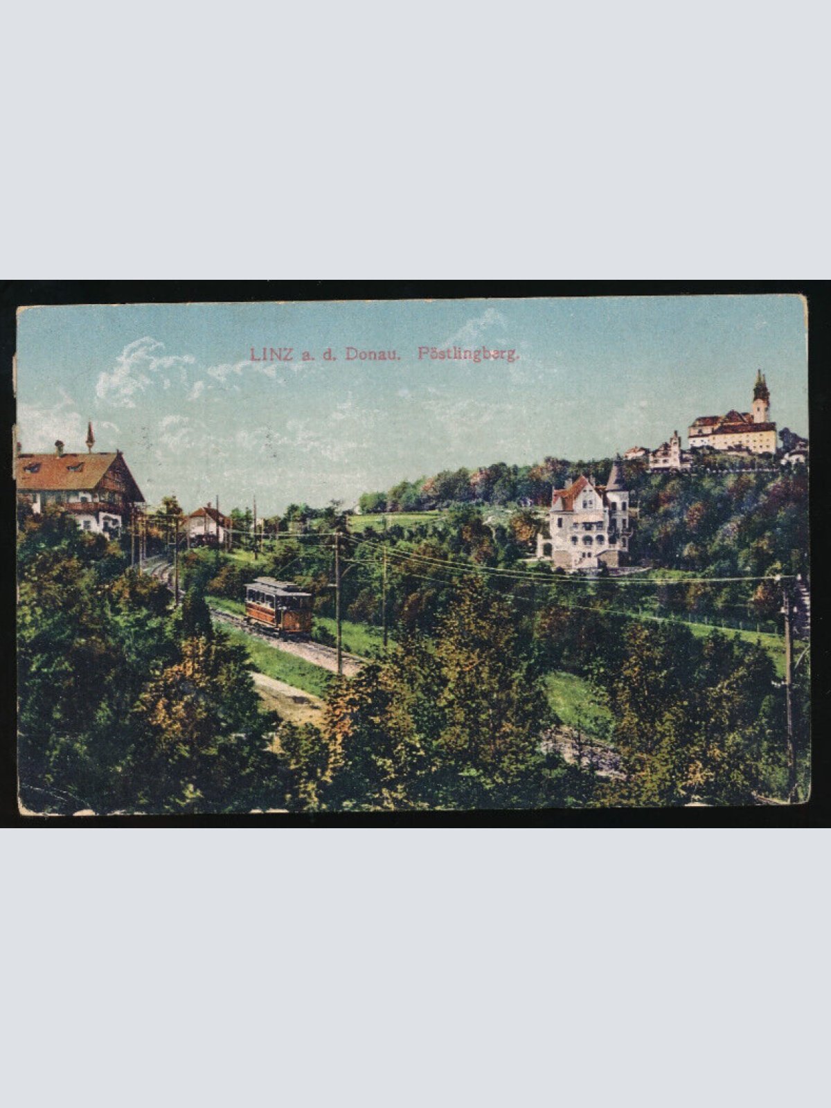 AK aus Linz an der Donau mit Pöstlingbergbahn Oberösterreich (2303)