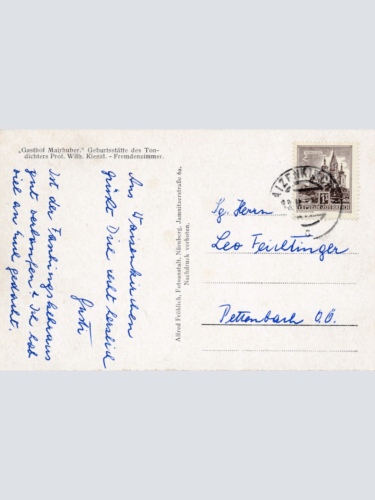 AK, Waizenkirchen, Oberösterreich, Kienzl-Stüberl (S67)