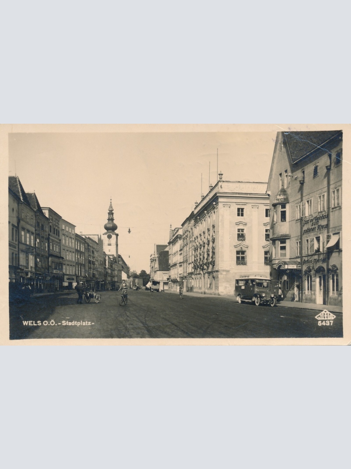 AK, Wels, Stadtplatz, Oberösterreich (S34)