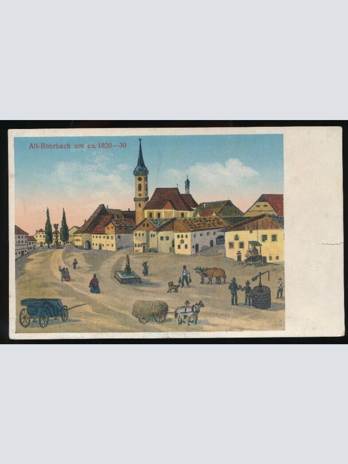 AK aus Alt-Rohrbach um ca 1812 - 1830 Oberösterreich (2436)