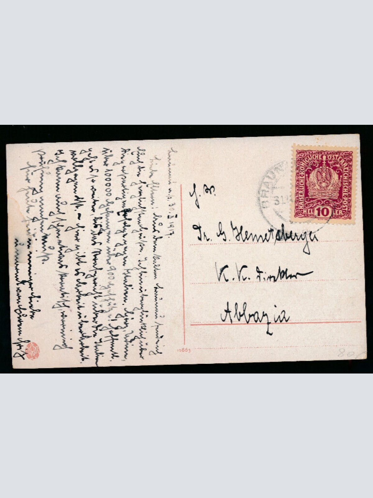 AK aus Braunau am Inn mit Stadtplatz Oberösterreich (2429)