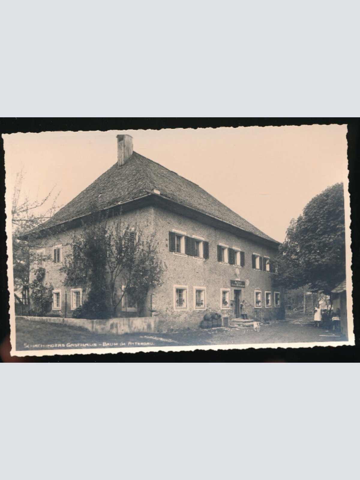 AK aus Attergau mit Gasthaus Schachinger Oberösterreich (2500)