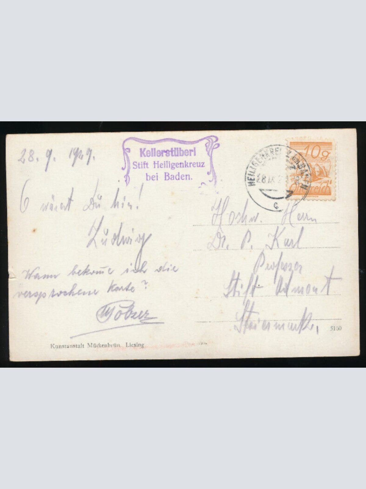 AK aus Heiligenkreuz Niederösterreich (2527)