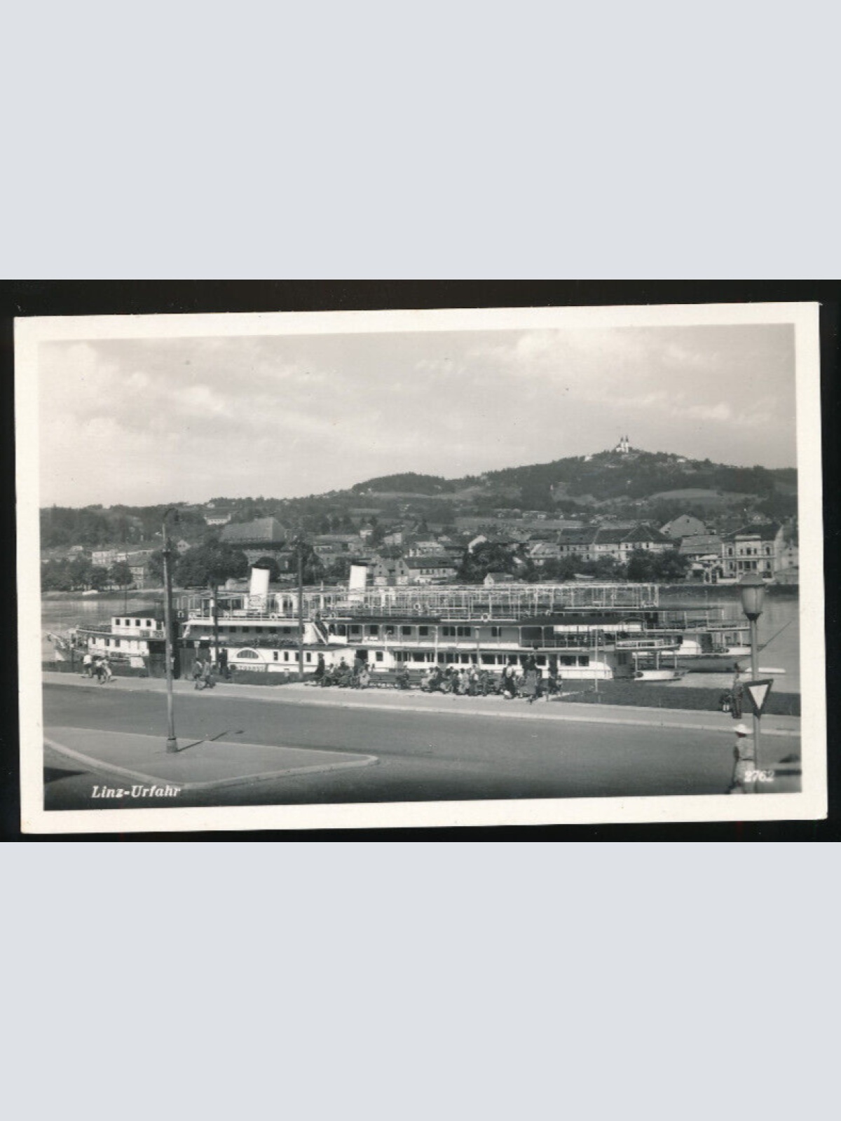 AK aus Linz Urfahr mit Dampfer Oberösterreich (2387)