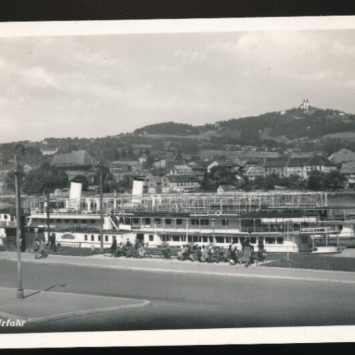 AK aus Linz Urfahr mit Dampfer Oberösterreich (2387)