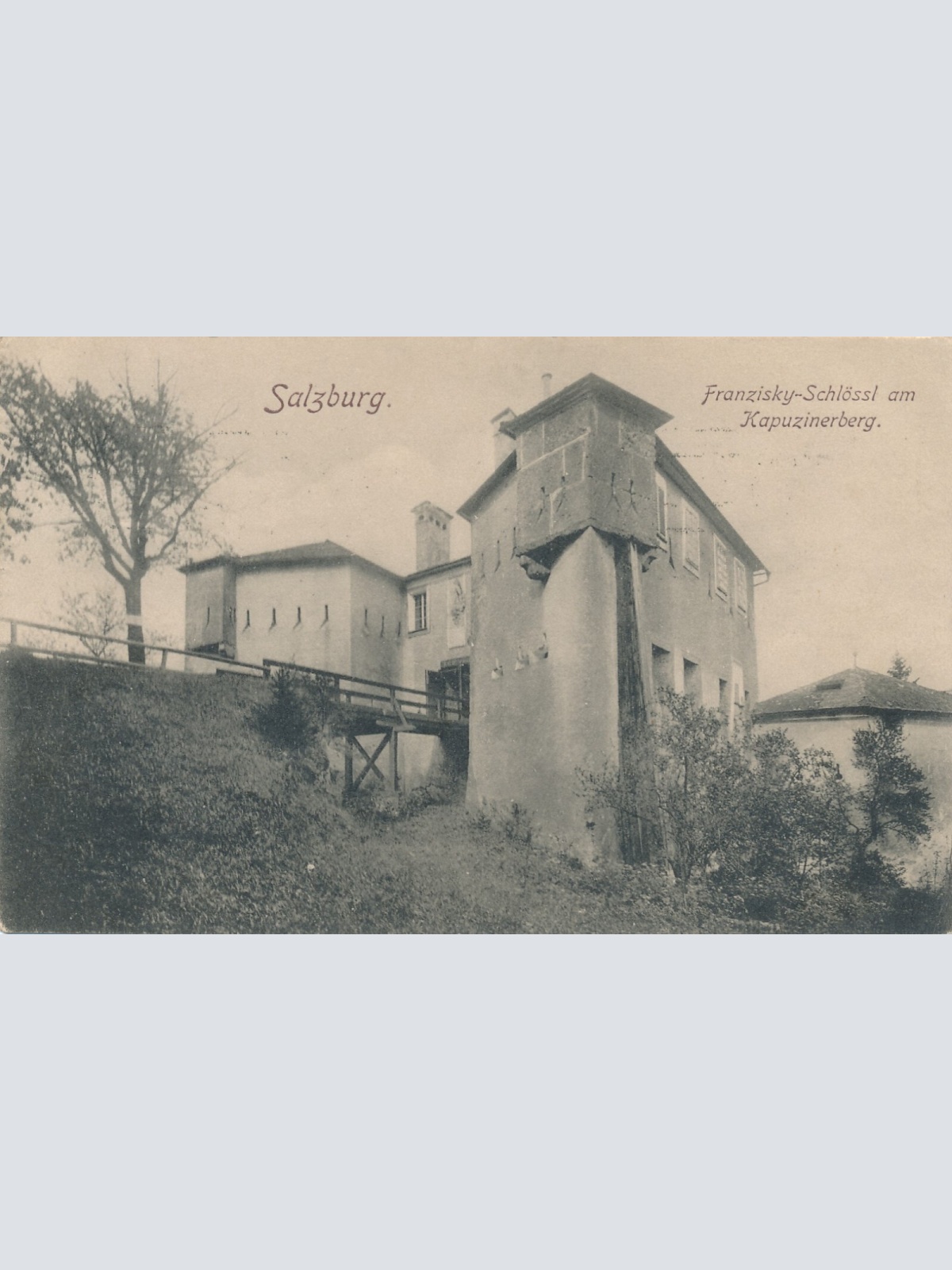 AK, Salzburg, Franzisky-Schlössl am Kapuzinerberg (S163)