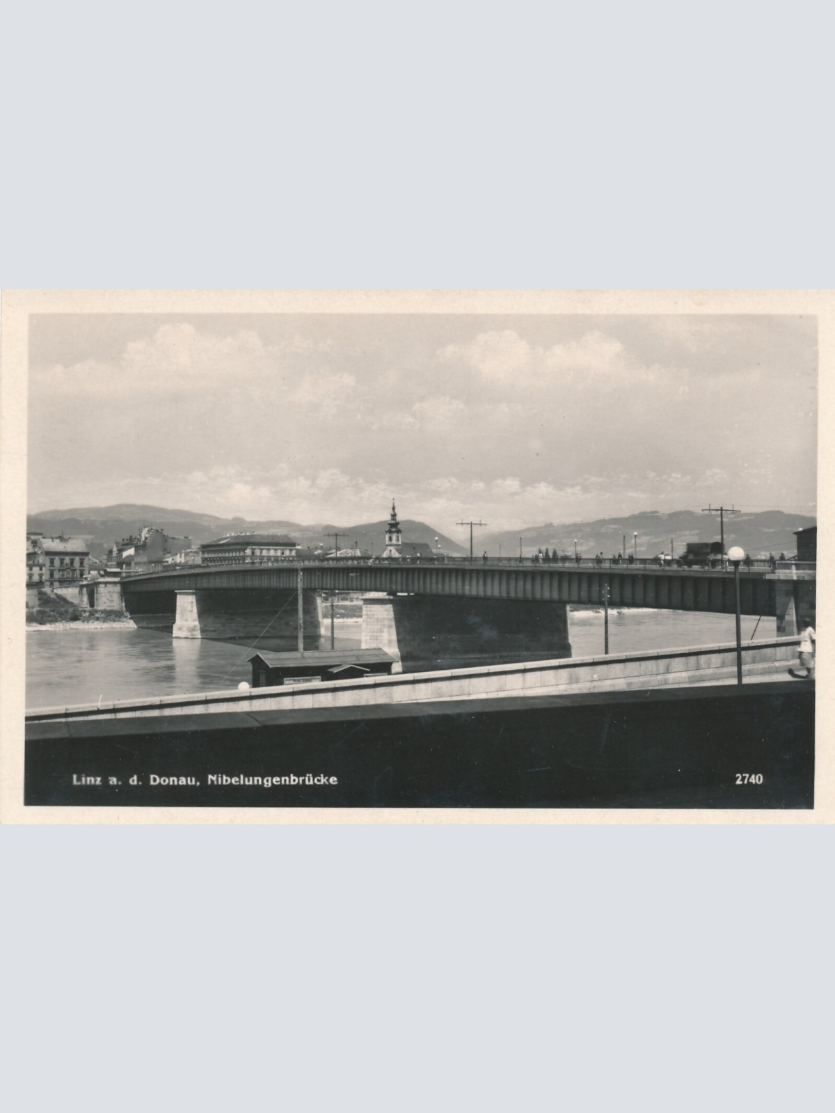 AK, Linz an der Donau, Nibelungenbrücke, Oberösterreich (S145)