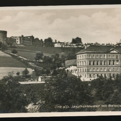 AK aus Linz an der Donau Jesuitenkloster mit Salesianum Oberösterreich (2212)