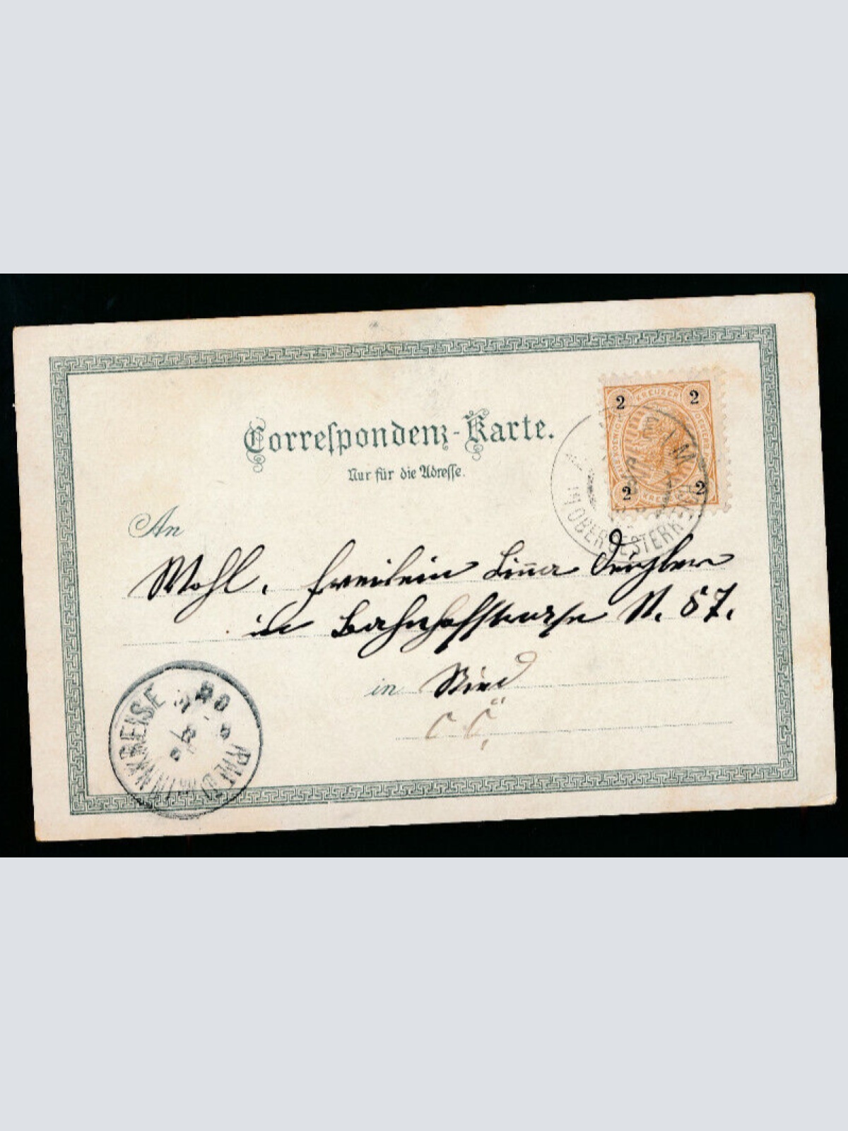 Litho-Karte gruss aus Altheim Oberösterreich (2262)