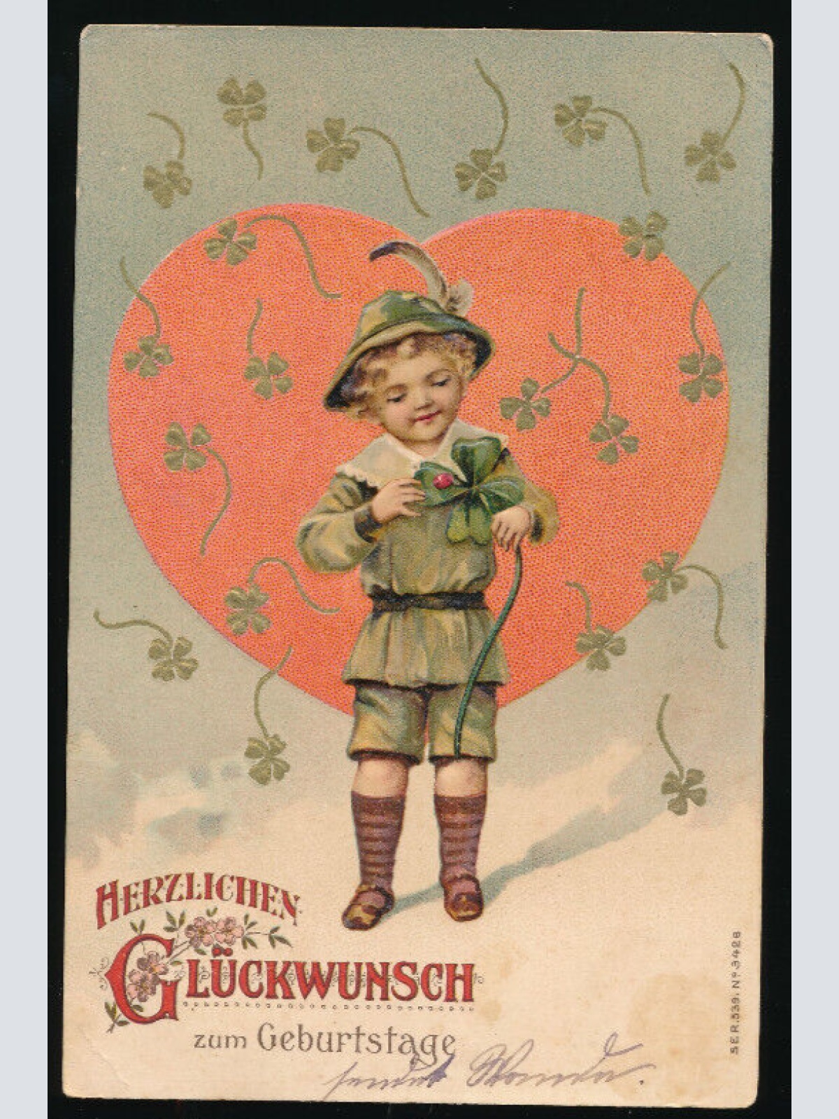 Präge - Glückwunsch - Karte Herzlichen Glückwünsch zum Geburtstag (2761)