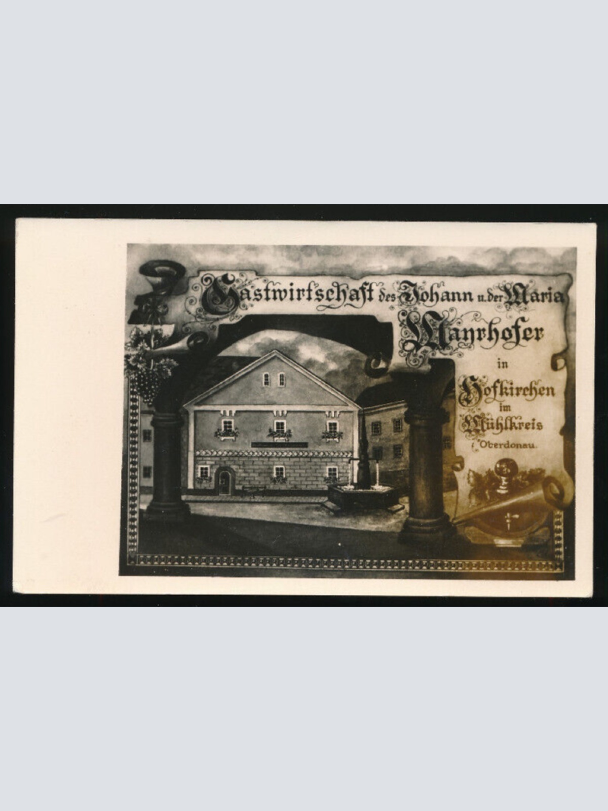 AK aus Hofkirchen Gastwirtschaft Warnhofer Oberösterreich (2718)