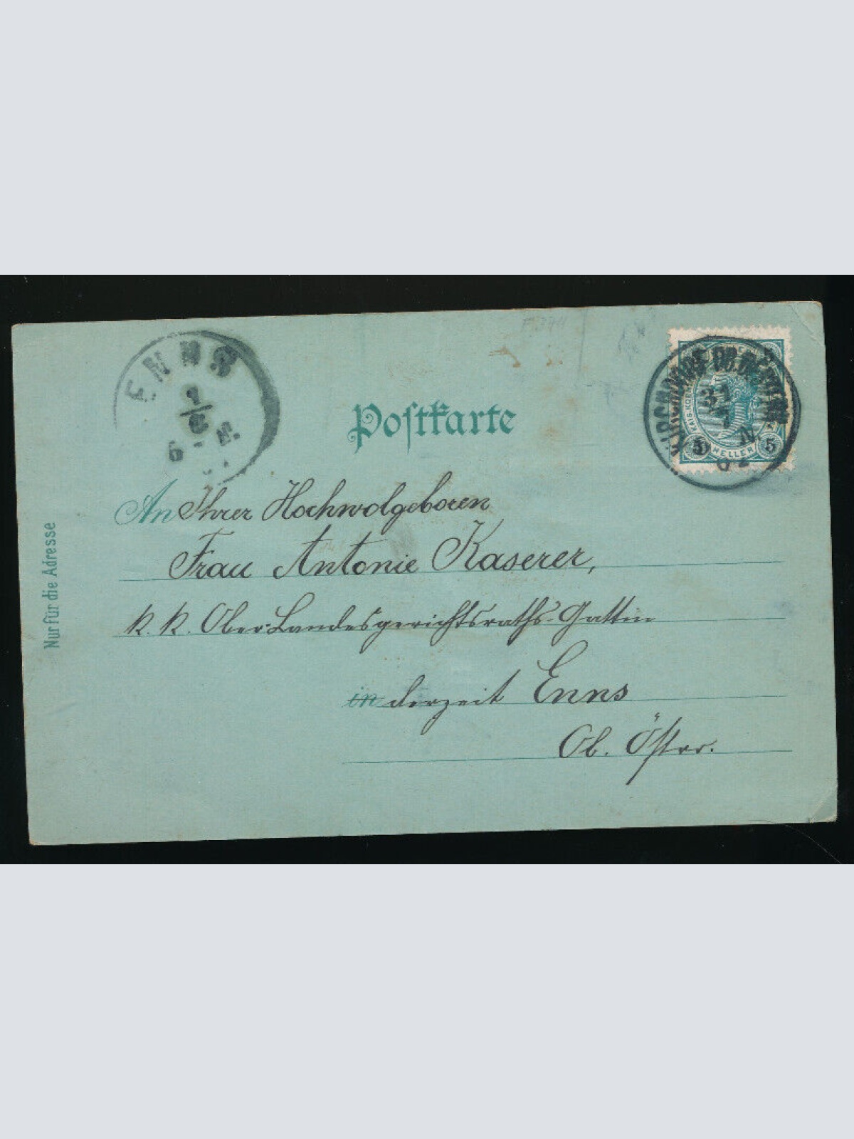 Mondschein - Litho Karte gruss aus Kirchdorf Oberösterreich (2686)