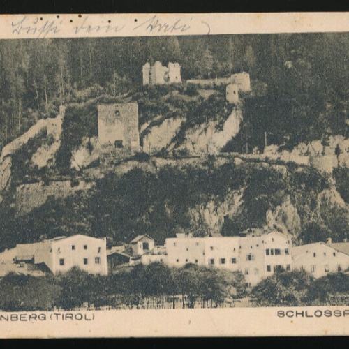 AK aus Rattenberg mit Schlossruine Tirol (2728)