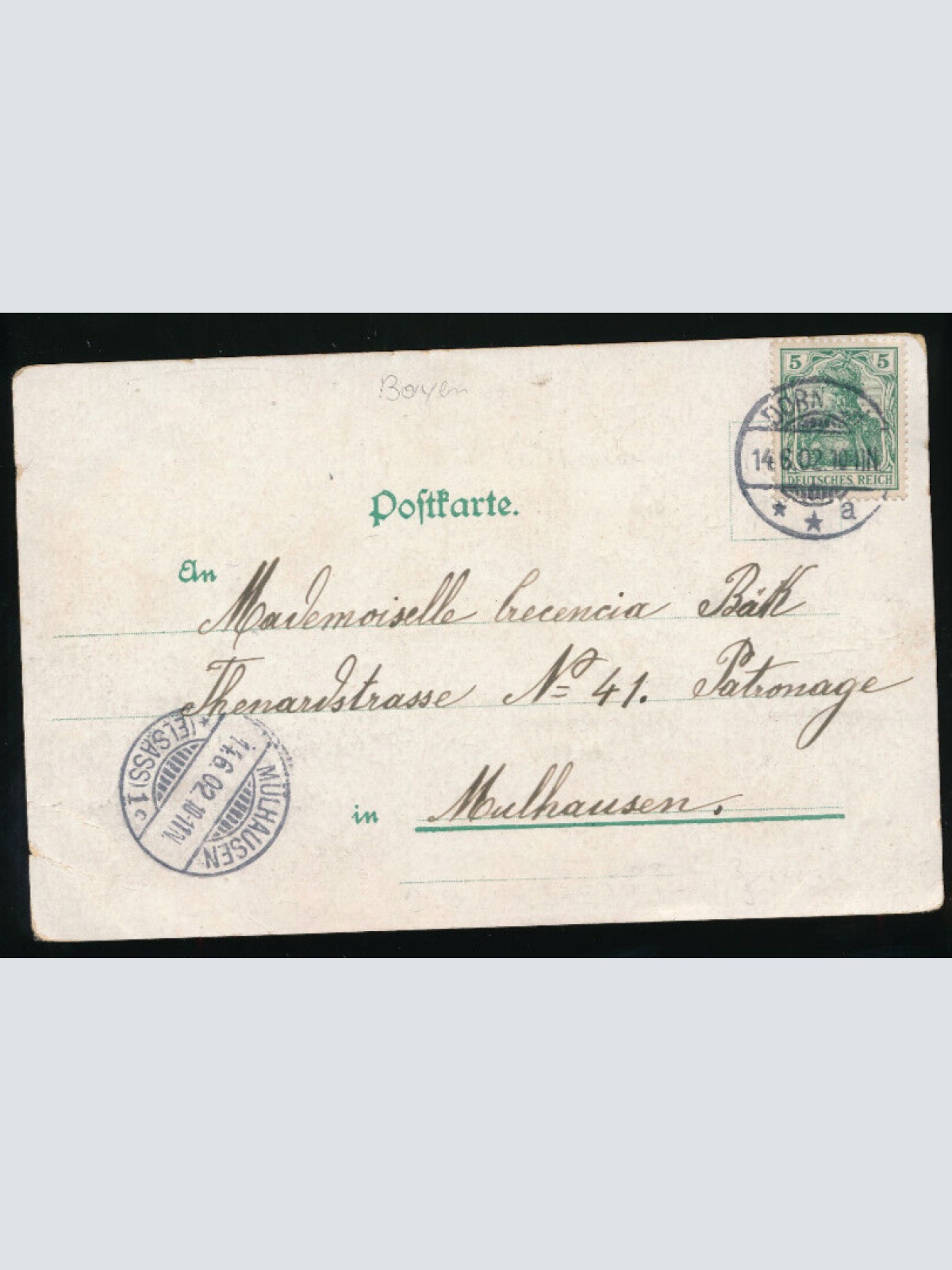 Litho-Karte gruss aus Dornbach Bayern (2146)