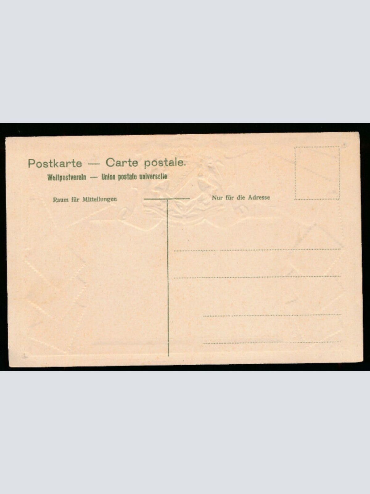 Präge-Litho-Karte Deutschland mit Wappen und Marken (2748)