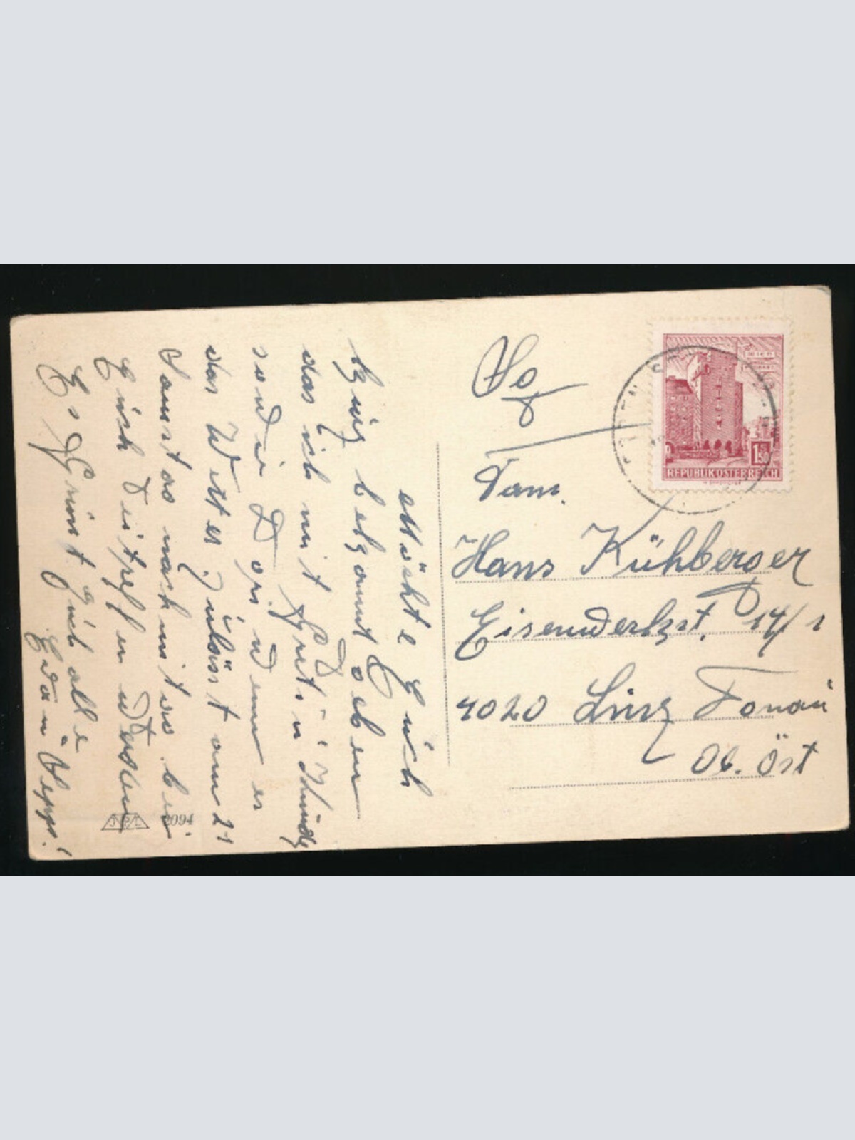 AK aus Linz an der Donau Landungsplatz mit Dampfer Oberösterreich (2785)