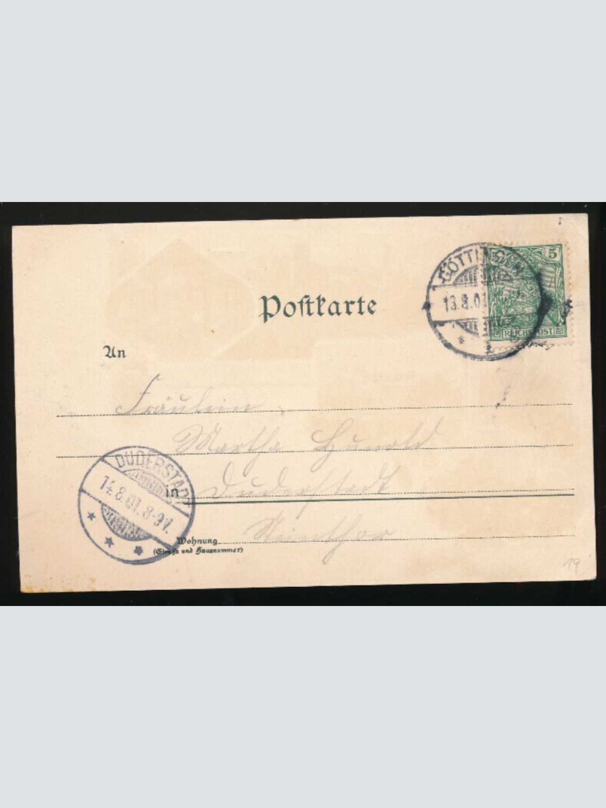 Litho-Karte gruss aus Göttingen Niedrsachsen (2967)