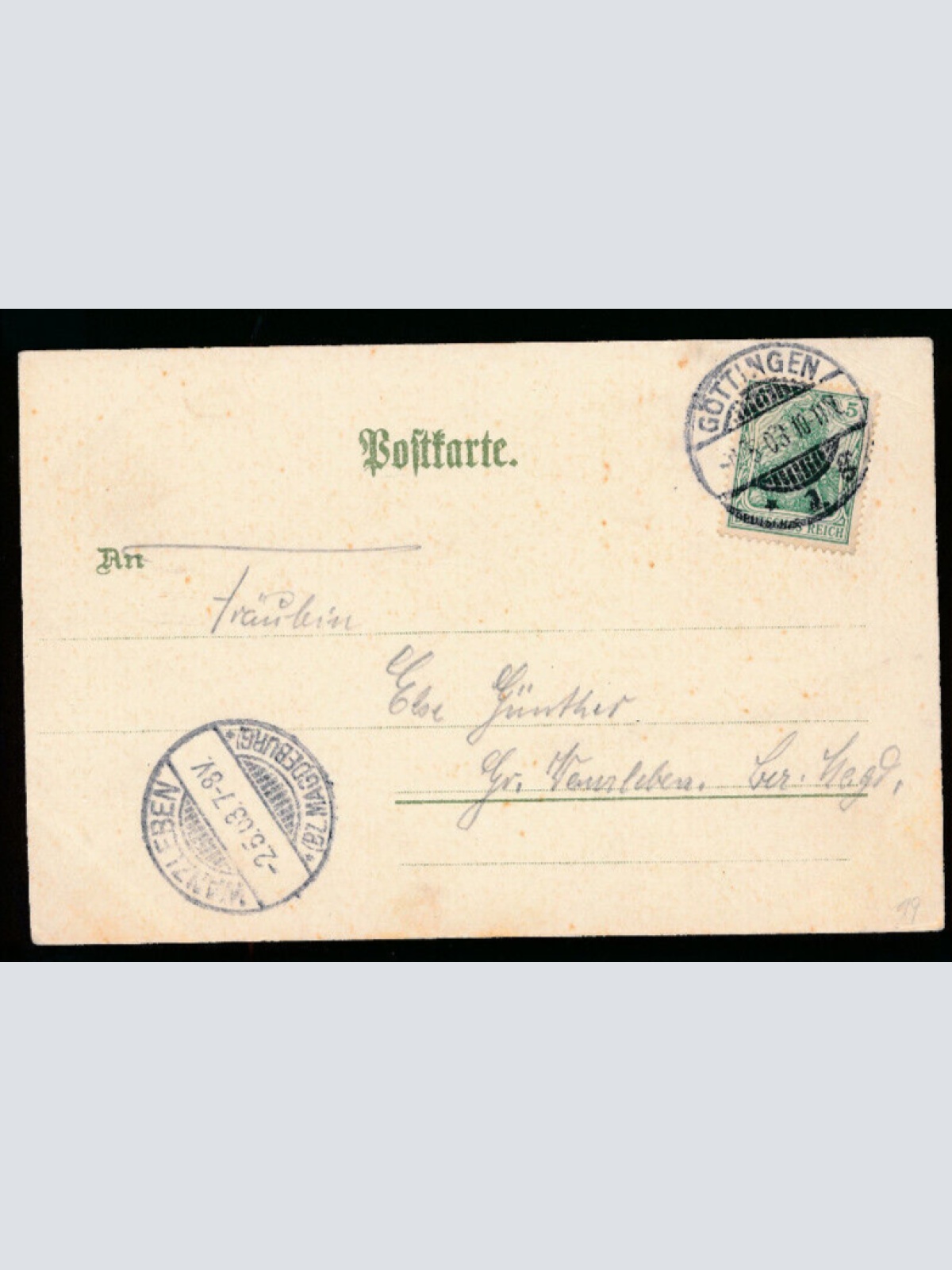 Litho-Karte gruss aus Göttingen Niedrsachsen (2966)