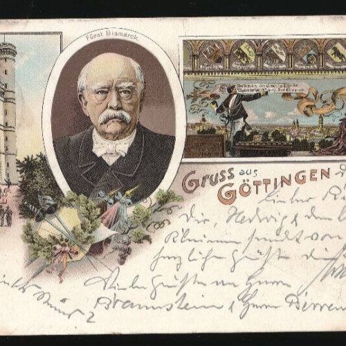 Litho-Karte gruss aus Göttingen Niedrsachsen (2972)