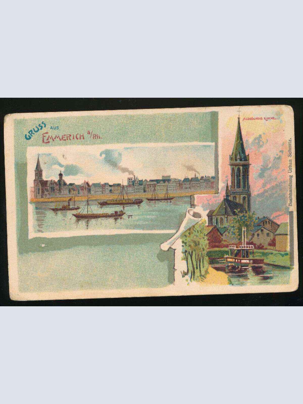 AK gruss aus Emmerich am Rhein Nordrhei - Westfalen (3020)