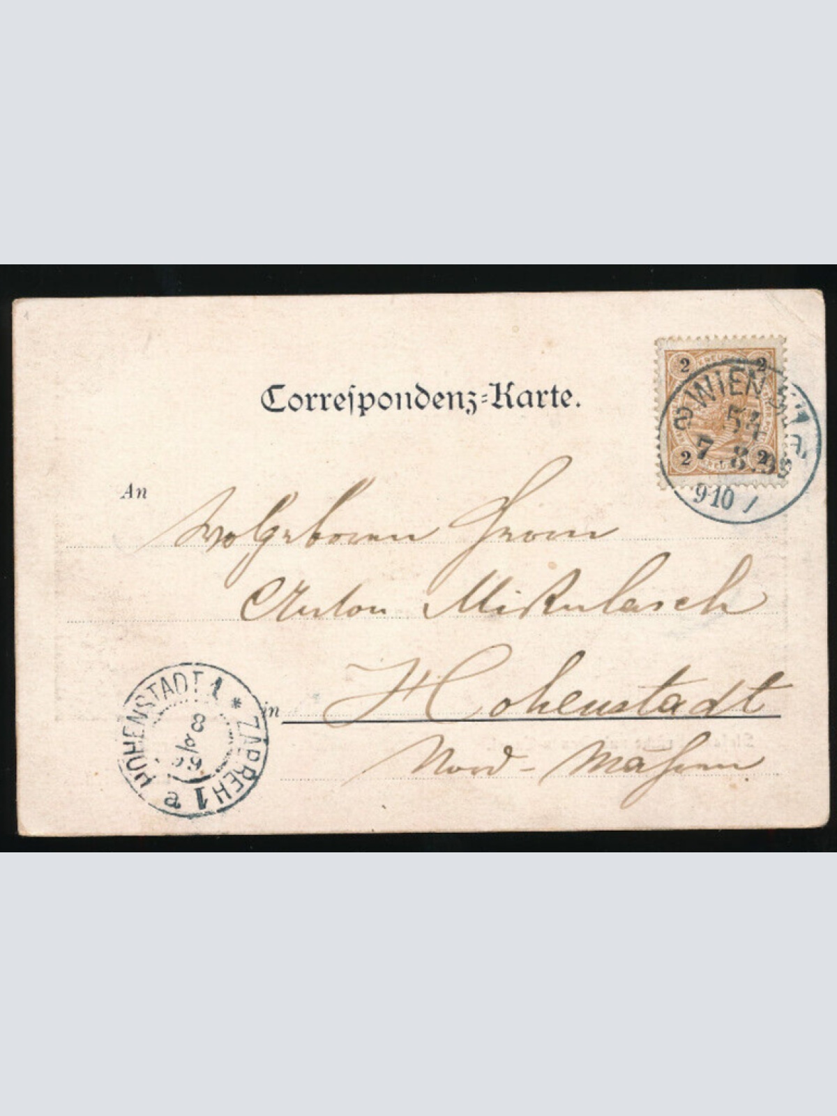 AK gruß aus Wien Stefanie Brücke und Donau Canal (3034)