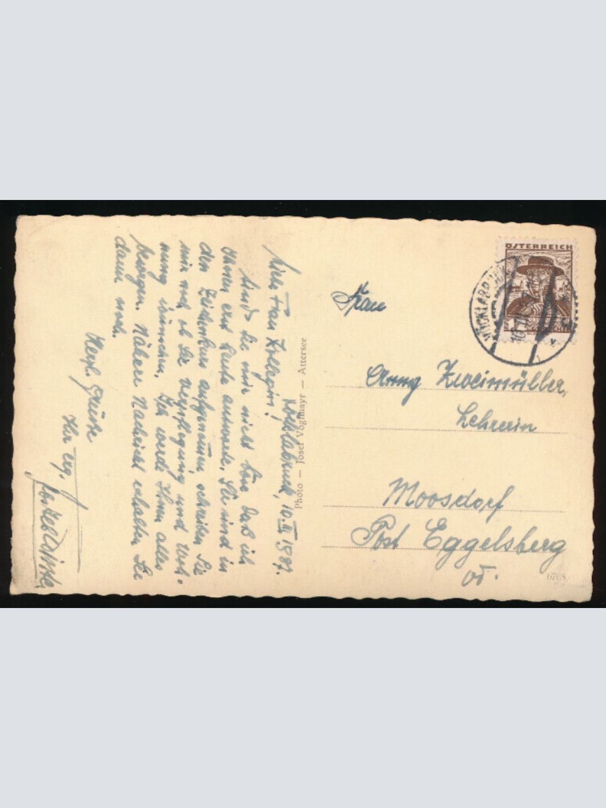 AK aus Weyregg am Attersee Allee Oberösterreich (2860)