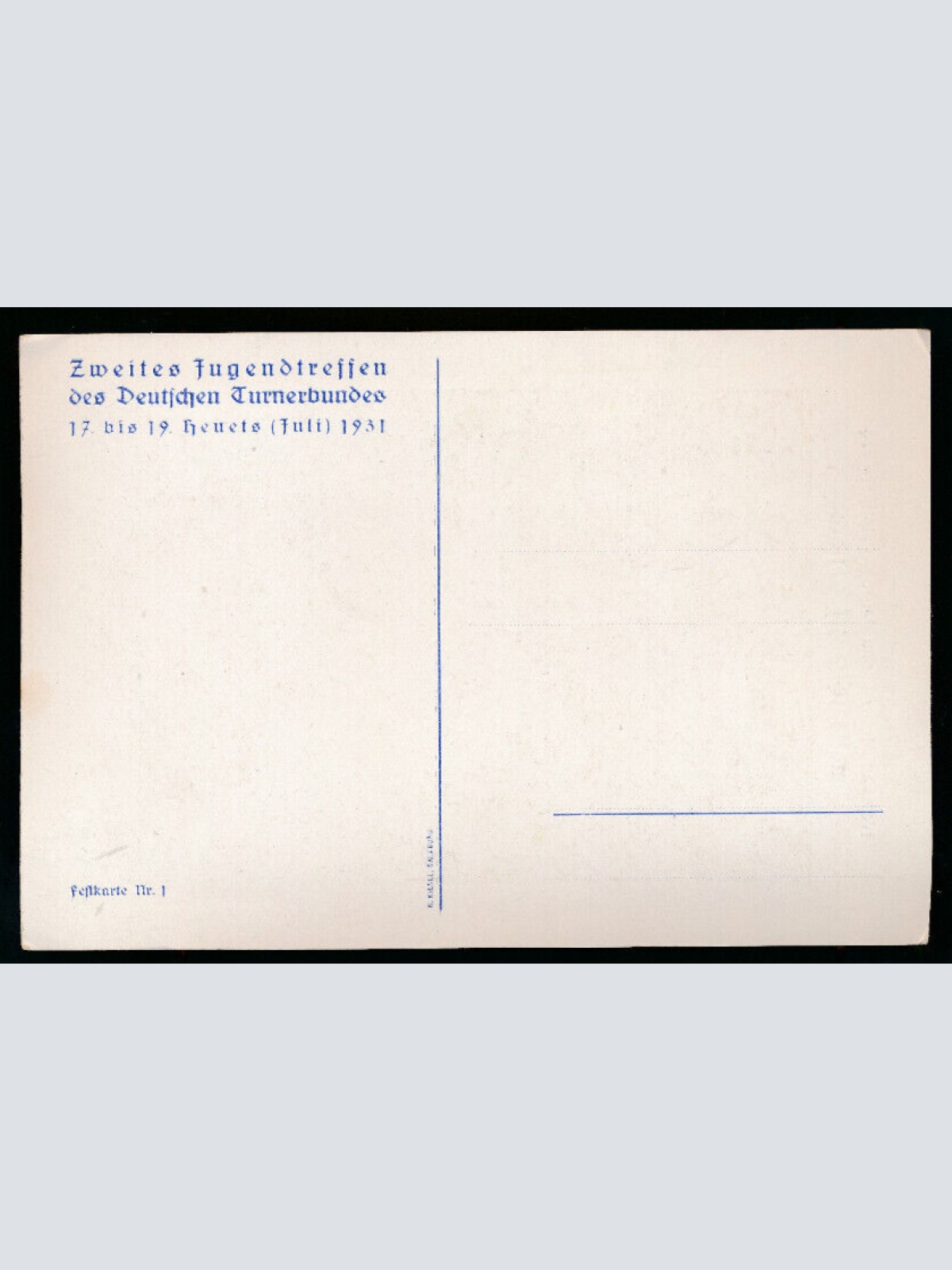 AK vom Zweiten Jugendtreffen in Salzburg 1931 (P2870)