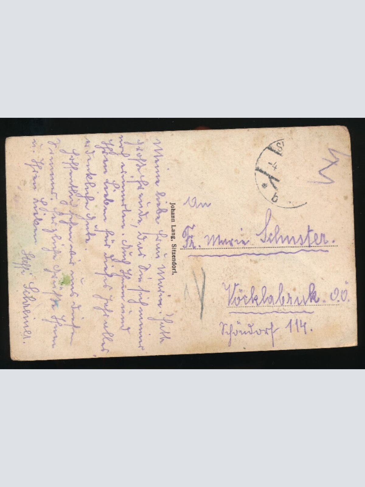 AK aus Sitzendorf Niederösterreich (2919)