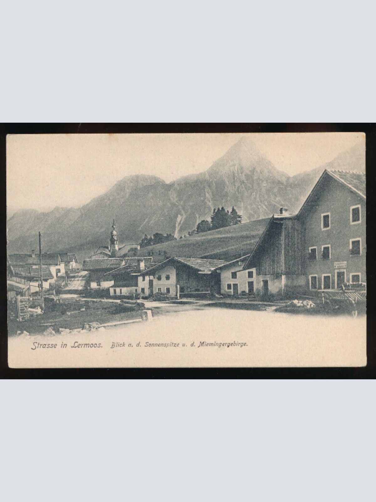 AK aus Lermoos Straße in Lermoos Tirol (2884)