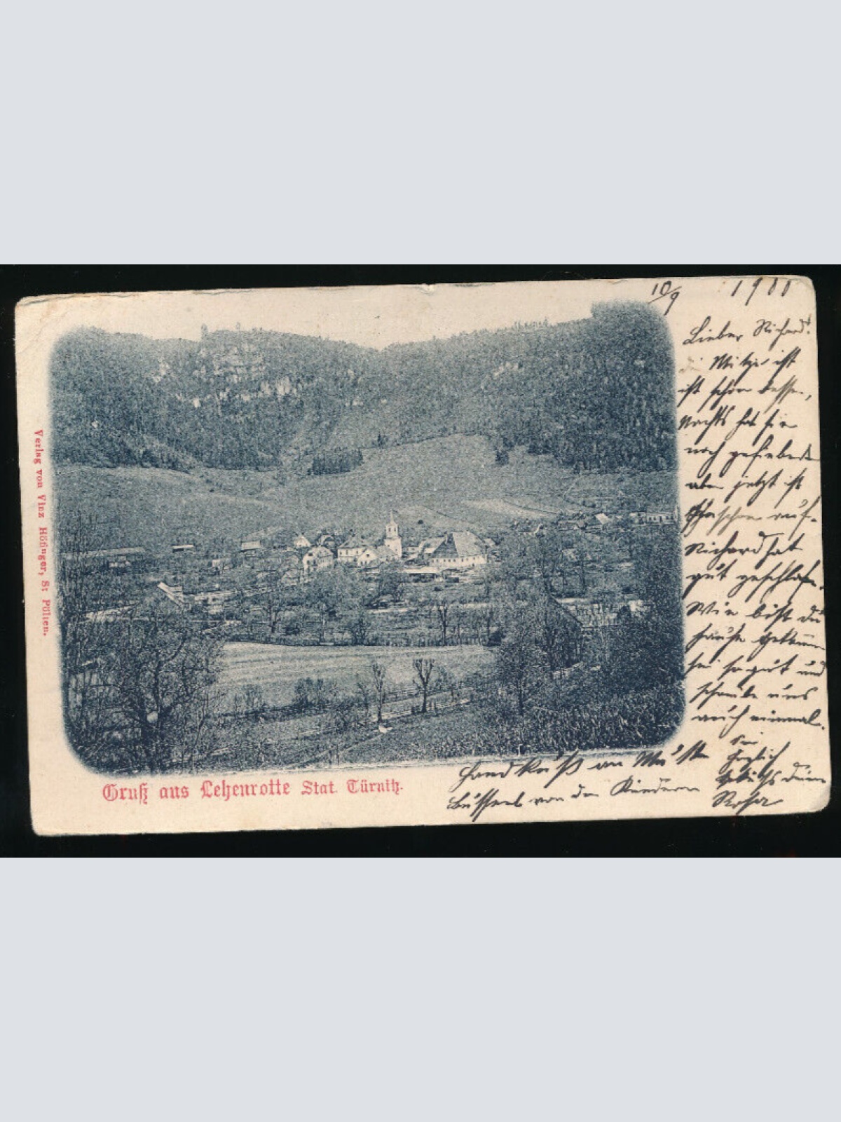 AK gruß aus Lehenrotte bei Türnitz Niederösterreich (2937)