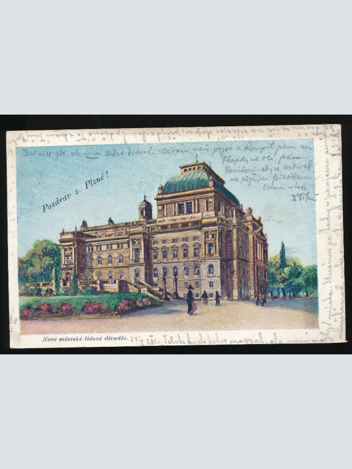 AK aus Pozdrav z. Plzue Tschechoslowakei (3043)