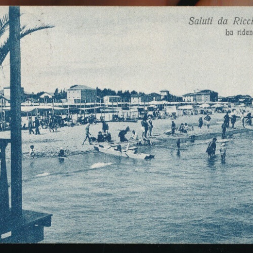 AK aus Riccione ba ridente spiaggia Italien (3049)