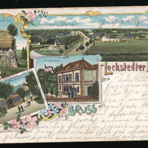 Litho-Karte gruss aus dem Lockstedter Lager Schleswig - Holstein (2886)