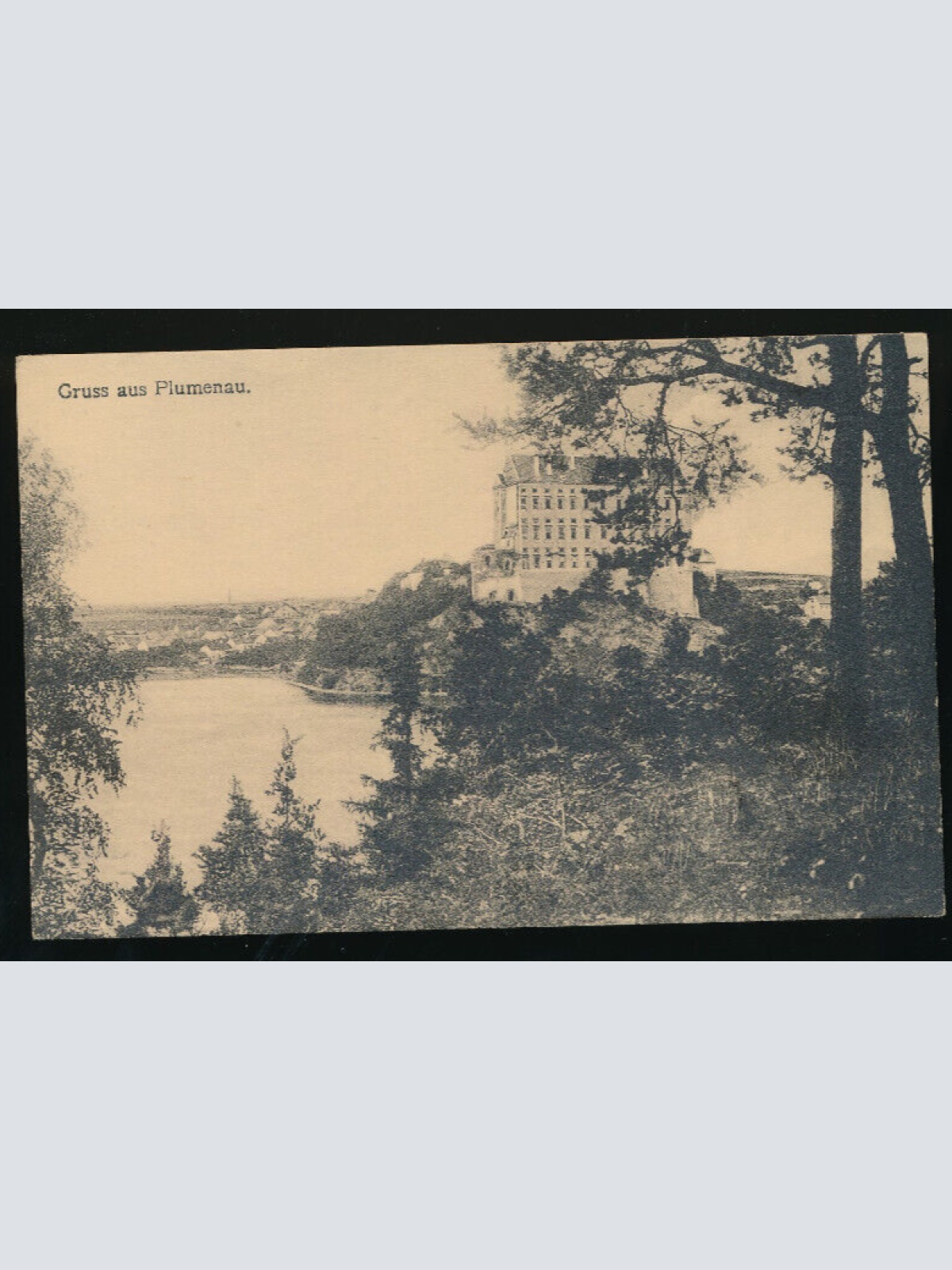 AK gruss aus Plumenau Tschechoslowakei (3248)