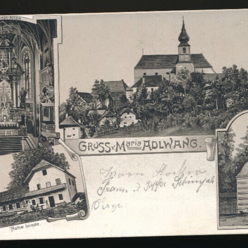 Litho Karte gruss von Maria Adlwang Oberösterreich (2659)