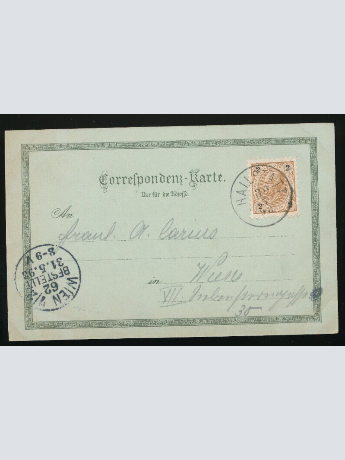 Mondschein - Litho Karte gruss aus Hallstatt Oberösterreich (2657)