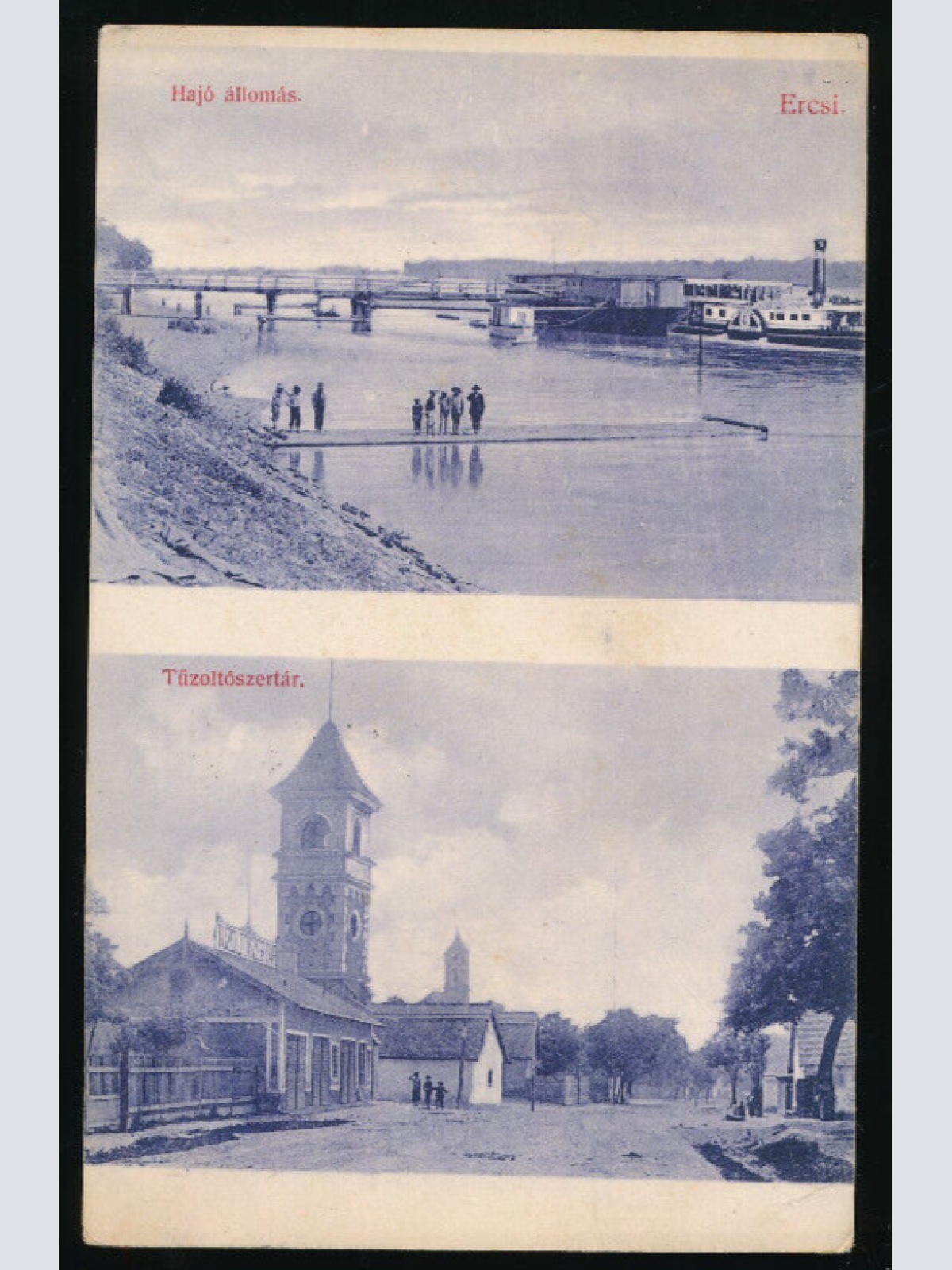 AK aus Ercsi Hajo allomas Ungarn (3053)
