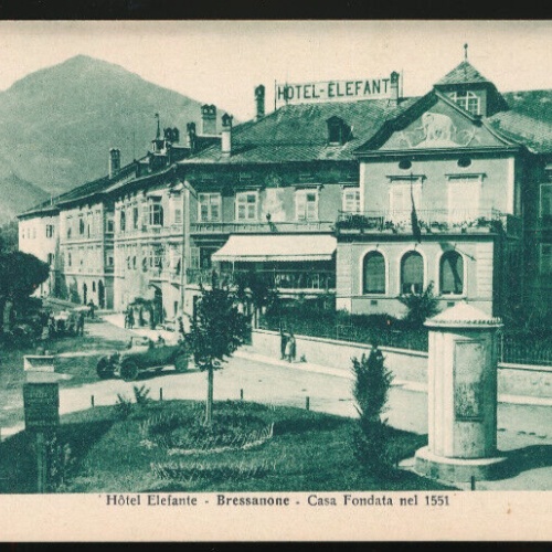 AK aus Bressanone mit Hotel Elefenate Hotel Elefant Italien (3048)