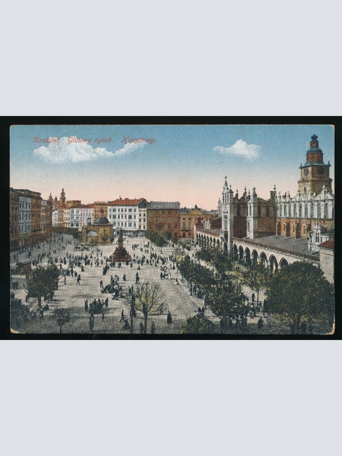 AK aus Krakow Gtowny rynek Hauptring Polen (3235)