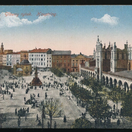 AK aus Krakow Gtowny rynek Hauptring Polen (3235)