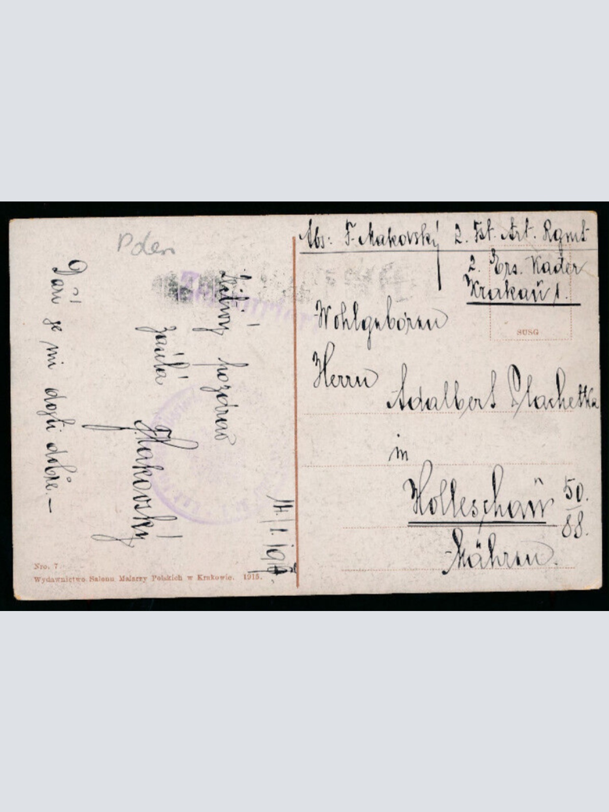 AK aus Krakow Gtowny rynek Hauptring Polen (3235)