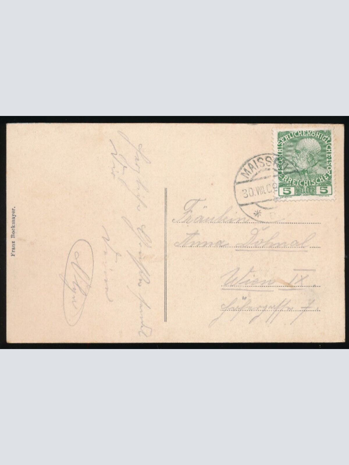 AK aus Maissau mit Schloss und Kirche Niederösterreich (3211)