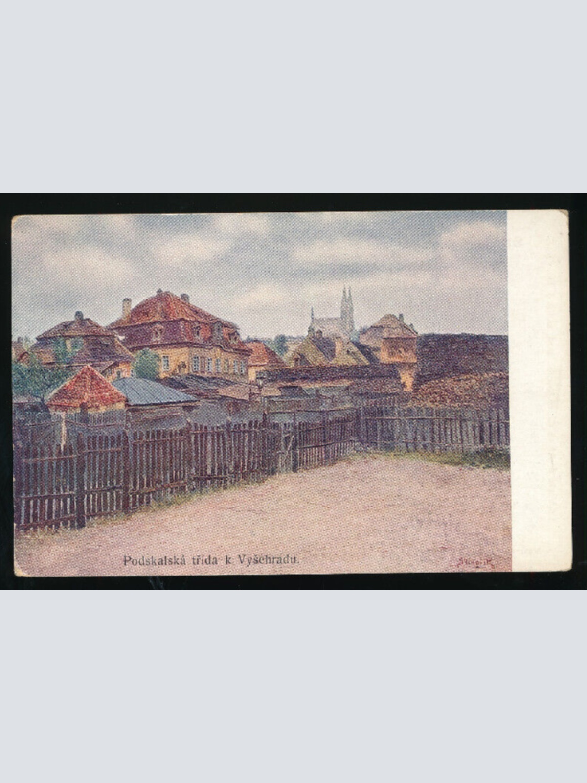 AK aus Podskalska trida k Vysehradu Tschechoslowakei (3231)