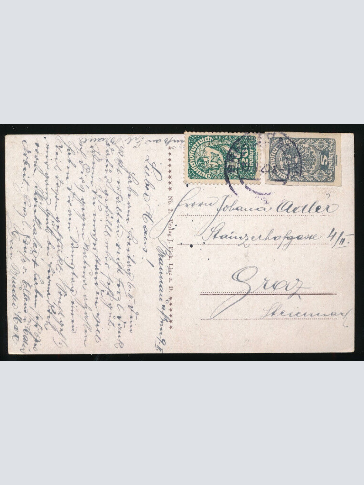 AK aus Braunau am Inn Unterer Stadtplatz Oberösterreich (3216)